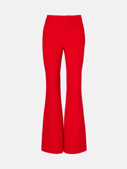 High-rise flared pants