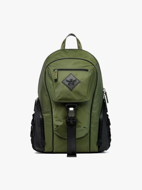 Aren Backpack in ECONYL® and Monogram Print Leather