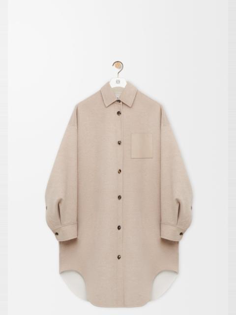 Coat in wool and cashmere