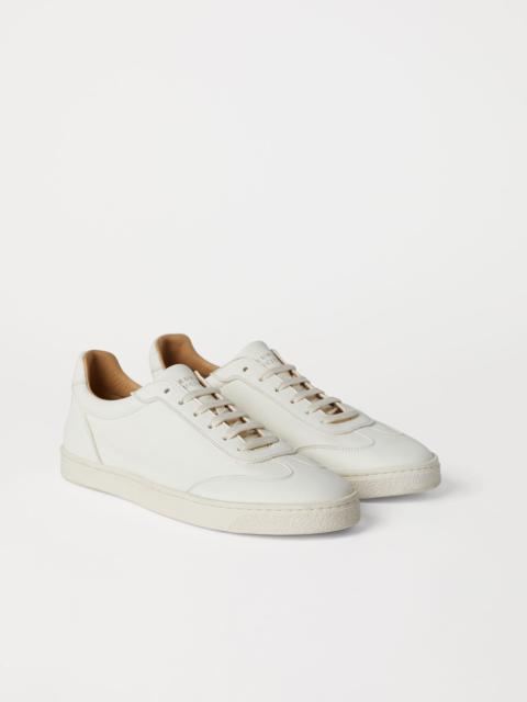 Deerskin sneakers with natural rubber sole