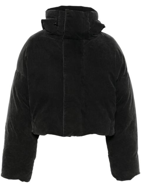 hooded puffer jacket