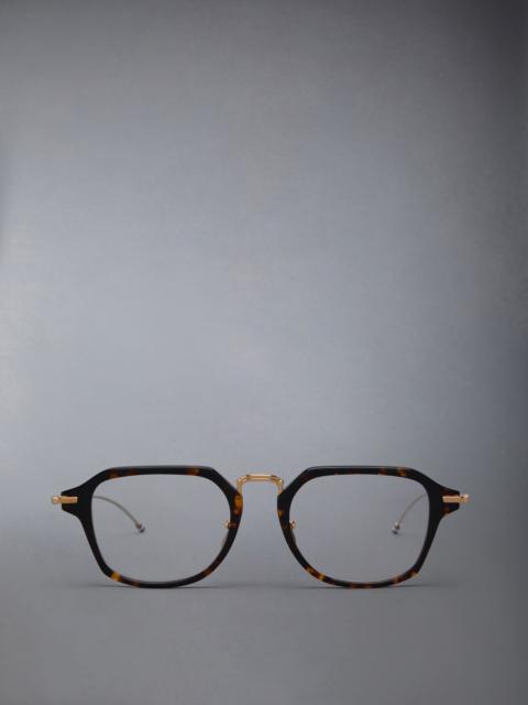 Acetate And Titanium Rectangular Eyeglasses