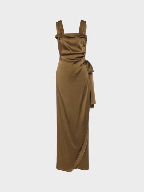 Silk satin maxi dress