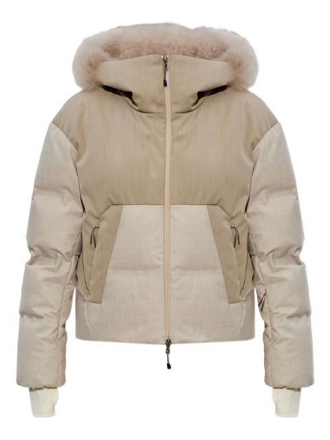 fur-trimmed hooded jacket