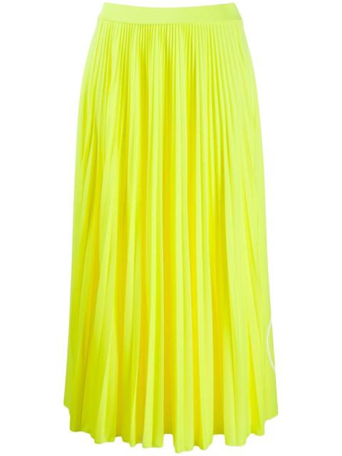 VLOGO pleated midi skirt