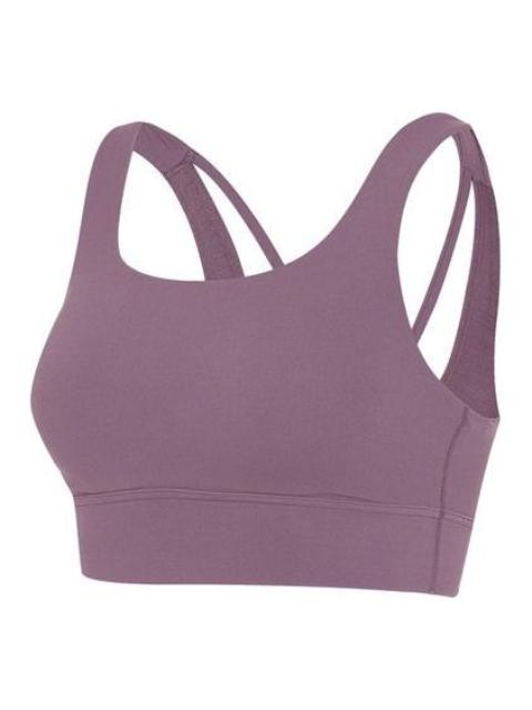 (WMNS) Nike Zenvy Longline Medium-Support Padded Sports Bra 'Violet Dust' DO6620-536