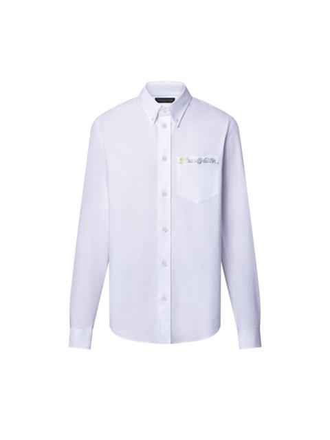 Embellished Long-Sleeved Cotton Shirt