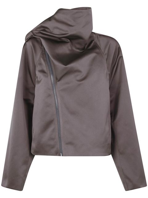 'Cropped Scarf Flight' Jacket