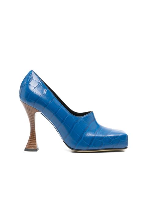100mm crocodile-effect pumps