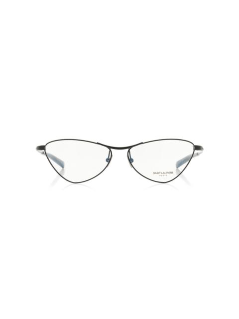 Cat-Eye Metal Glasses black