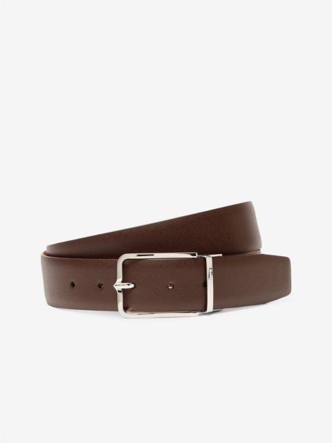Dark brown leather belt