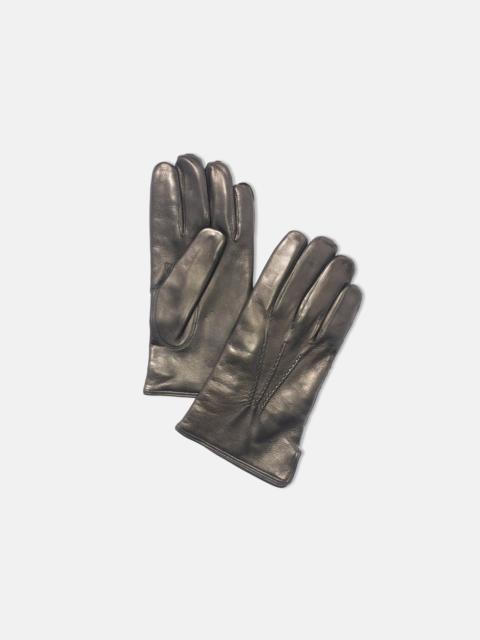 MADE-IN-ITALY CASHMERE-LINED BLACK NAPPA LEATHER GLOVES