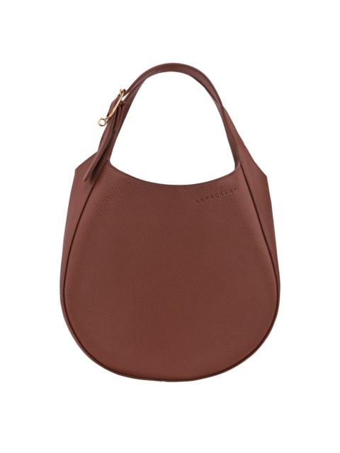 Le Foulonné S Handbag Coffee - Leather