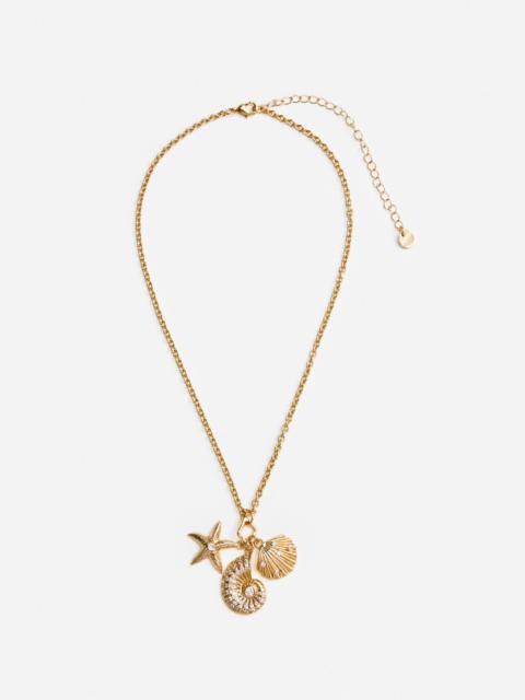 Gold Multi Charm Necklace