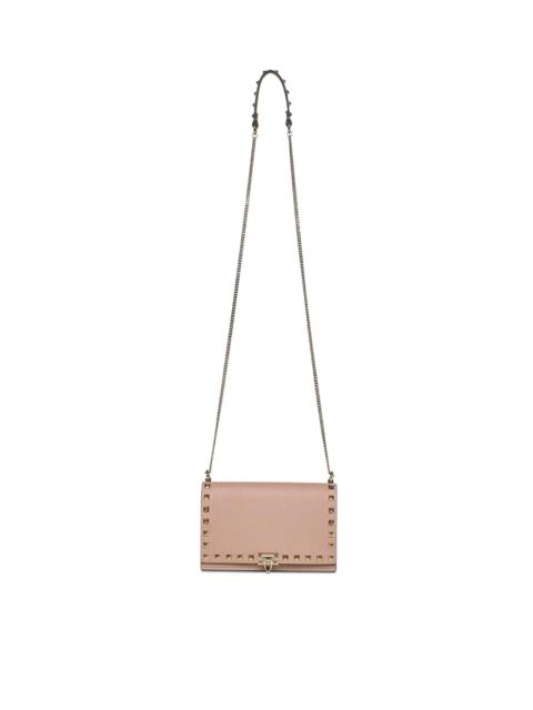 MINI ROCKSTUD LEATHER BAG WITH CHAIN