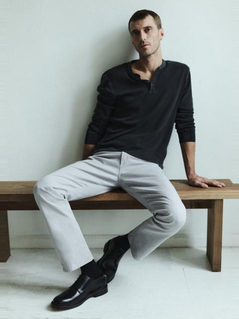 Elijah Straight Comfort Stretch Linen
In Stone Grey