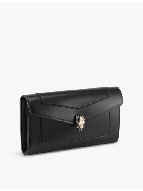Serpenti Forever large leather wallet