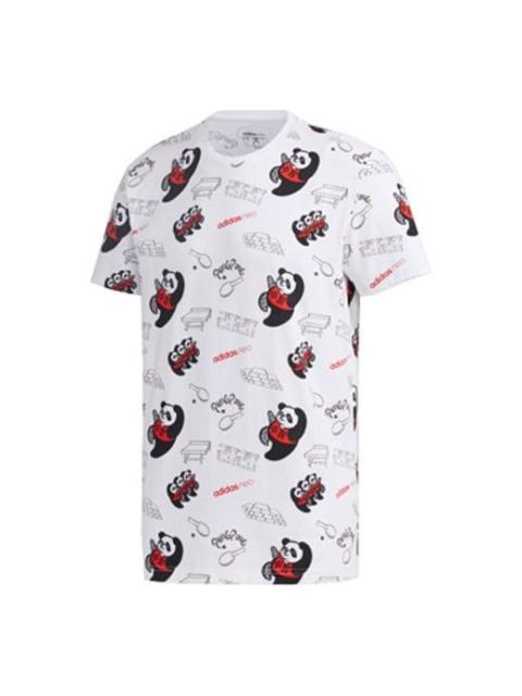 adidas neo Casual Sports Short Sleeve White GK1540