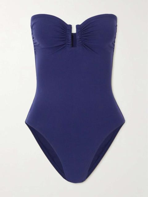 Les Essentiels Cassiopée bandeau swimsuit Navy