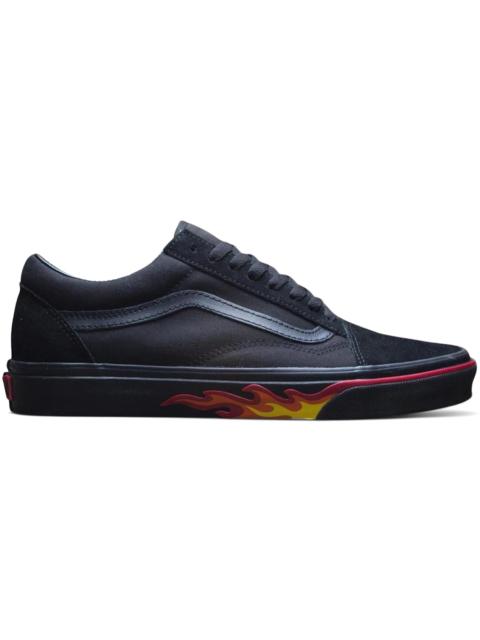 Vans Old Skool Black Flame Wall