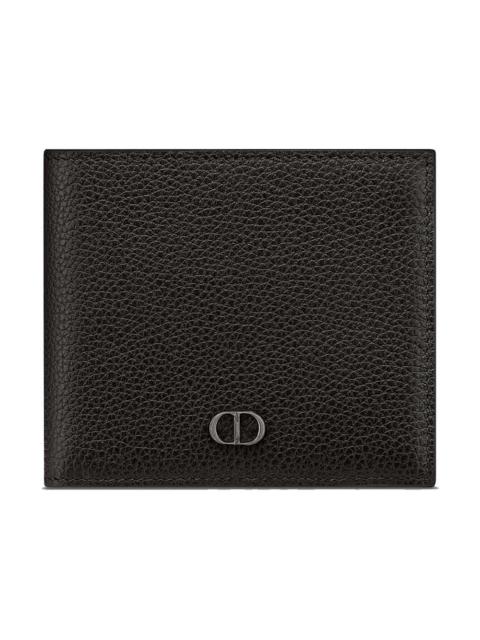 Dior Essentials Wallet Black Grained Calfskin with CD Icon Signature