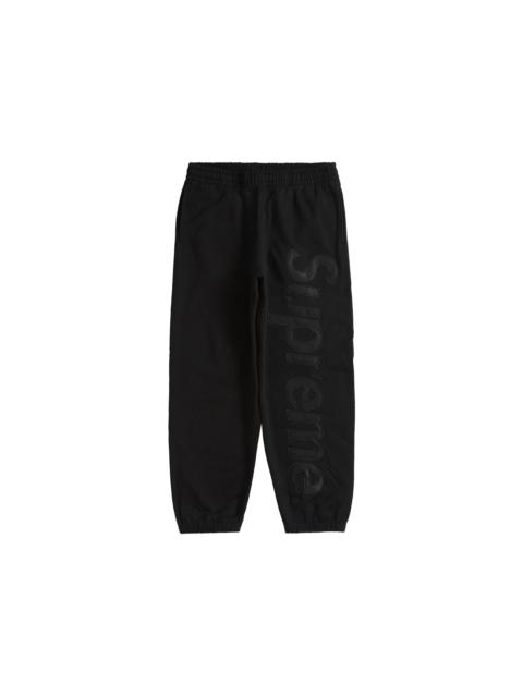 Supreme Satin Appliqué Sweatpant (FW23) Black