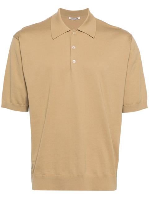 short-sleeve cotton polo shirt