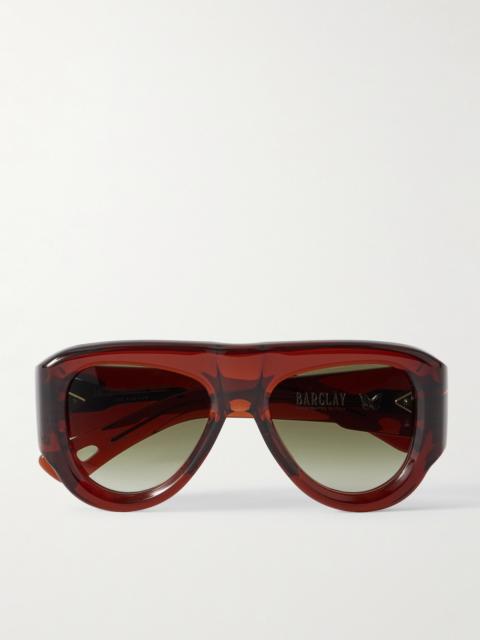 Barclay Aviator-style Acetate Sunglasses