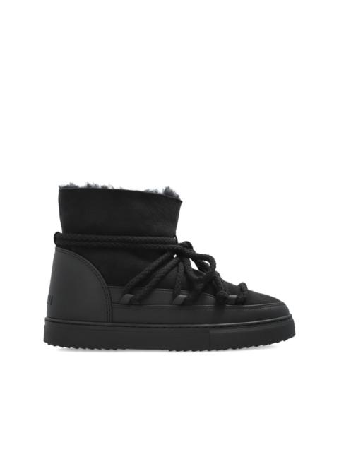 rope-laces lined snow boots