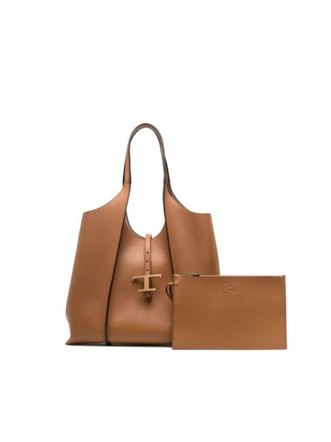 medium T Timeless leather tote bag