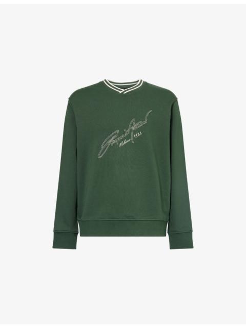 Logo-Embroidered Crew-Neck Cotton Sweatshirt