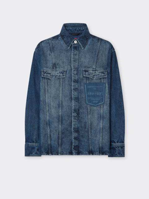 Reconditioned by Ferrari denim overshirt jacket