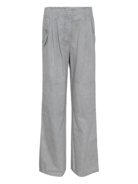 Casey pleated-pocket trousers