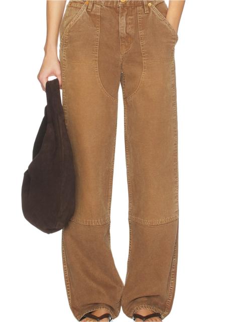 Tess Worker Low Rise Relaxed Curve Pant