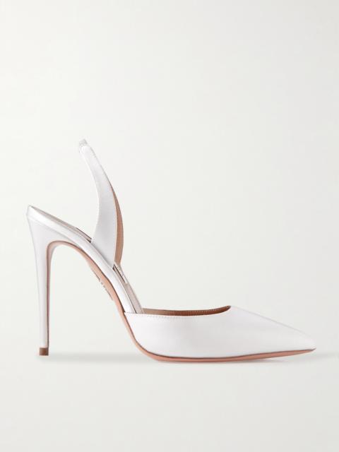 So Nude 105 Satin Slingback Pumps