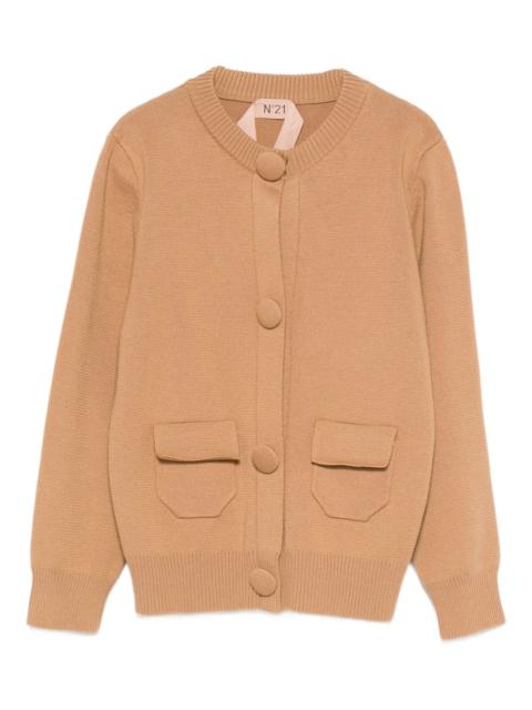 pocket button cardigan