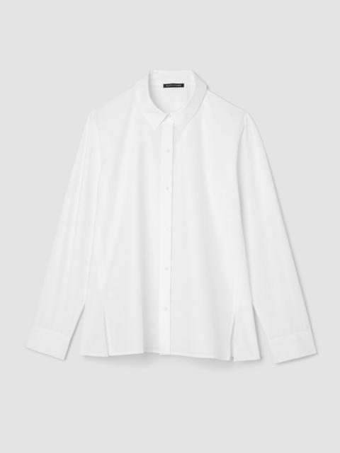 Organic Cotton Poplin Classic Collar Swing Shirt