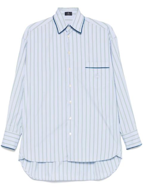 striped poplin shirt