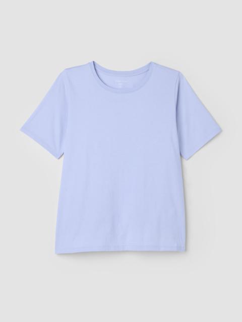 Organic Pima Cotton Jersey Round Neck Tee