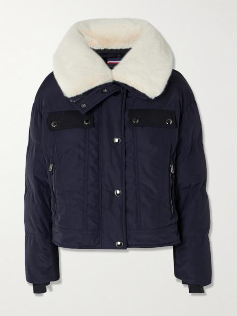 Lakki Plush-trimmed Quilted Padded Canvas Jacket