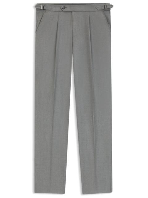 TAPERED-FIT TROUSERS IN MELANGE VIRGIN WOOL