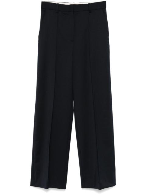 piped-trim tailored trousers