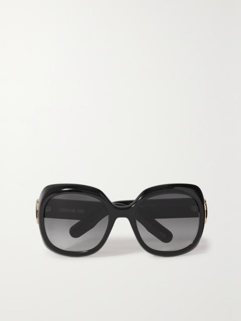 Lady 95.22 R2i Oversized Round-frame Acetate Sunglasses