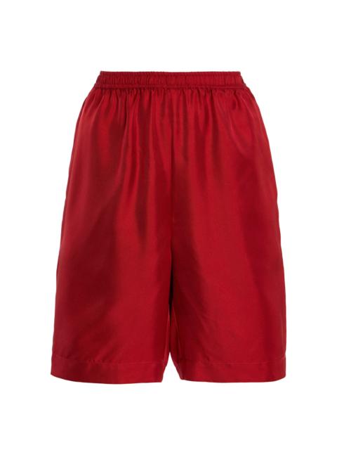 Zinia Silk Shorts red