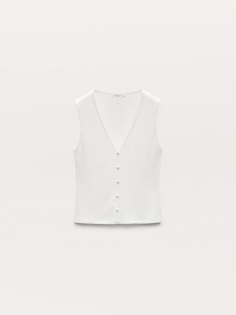 Knit Button Tank Top