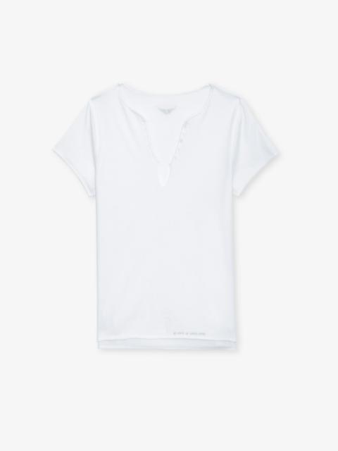 Tuni Diamante Wings Henley T-shirt