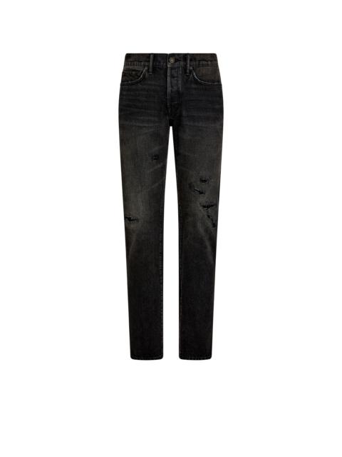 STRETCH DENIM STRAIGHT FIT