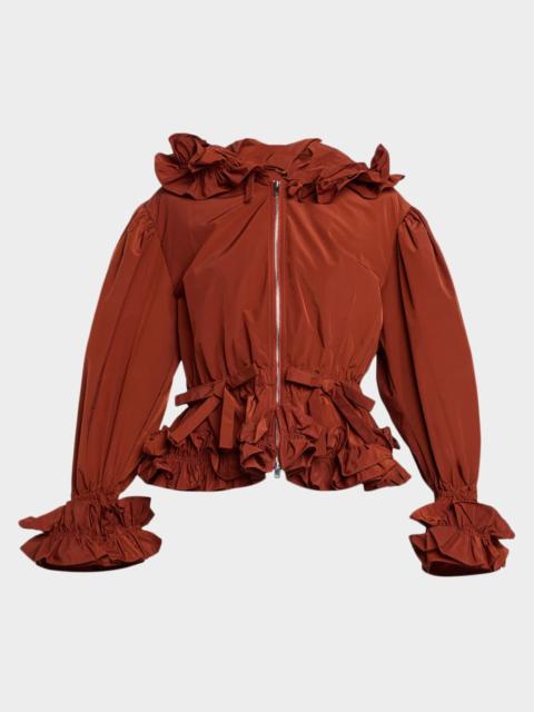 Lovise Ruffled Taffeta Jacket