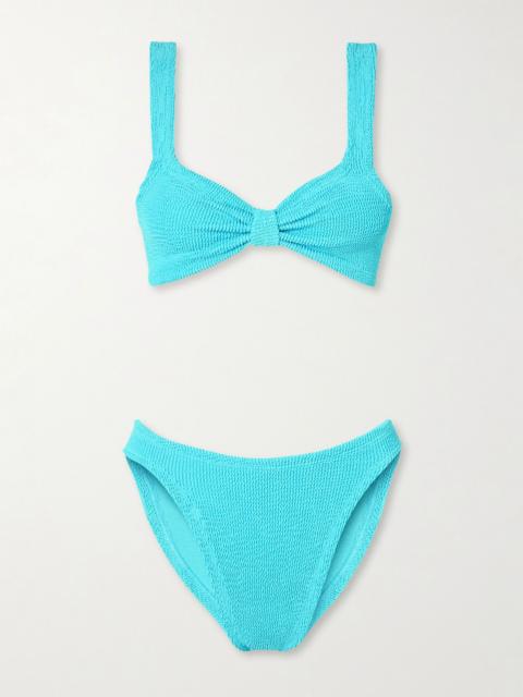 Bonnie seersucker bikini Turquoise