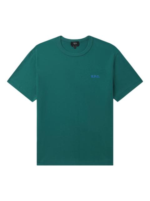 logo-embroidered T-shirt